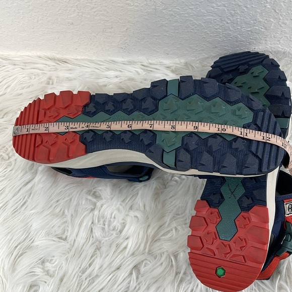 TIMBERLAND Timberland Garrison Trail 'Navy Blue Yellow Orange' Sandals Size 13 - Picture 11 of 13